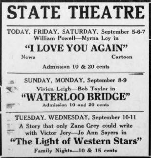 Ovid Theatre - Sept 9 1940 Ad (newer photo)